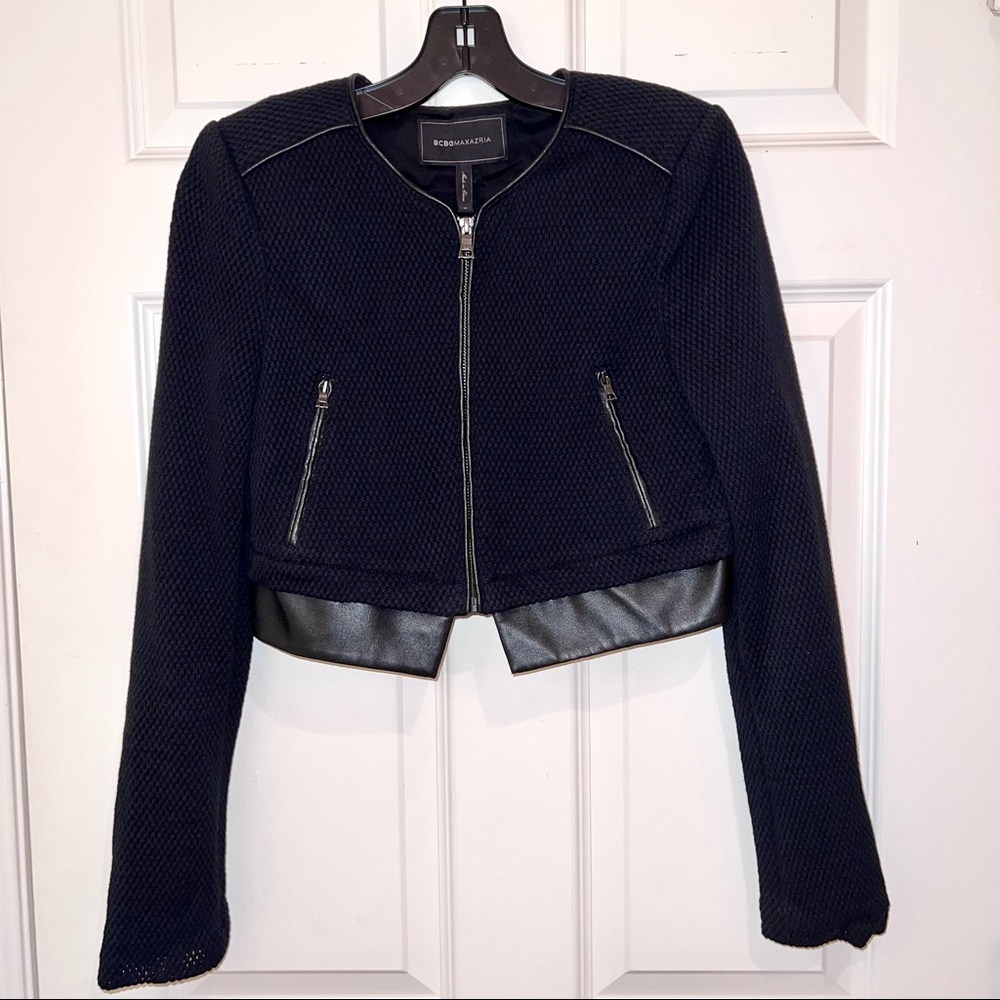 BCBGMAXAZRIA Duke Cropped Jacket